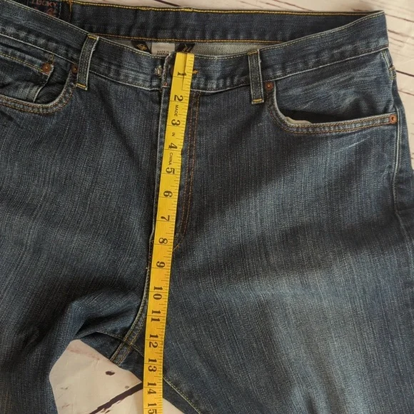 Lucky Brand jeans, Gene Montesand, short inseam, men's 38 - Picture 7 of 15